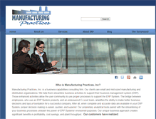 Tablet Screenshot of manufacturingpractices.com